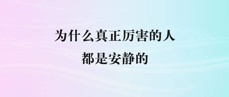 低调的力量：真正厉害之人的成功秘诀