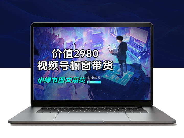 价值2980的视频号橱窗带货，公众号小绿书图文带货教程