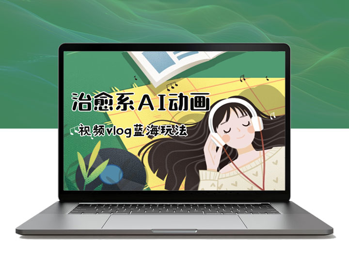 治愈系AI动画视频vlog蓝海玩法，电脑手机双端教程(含素材)